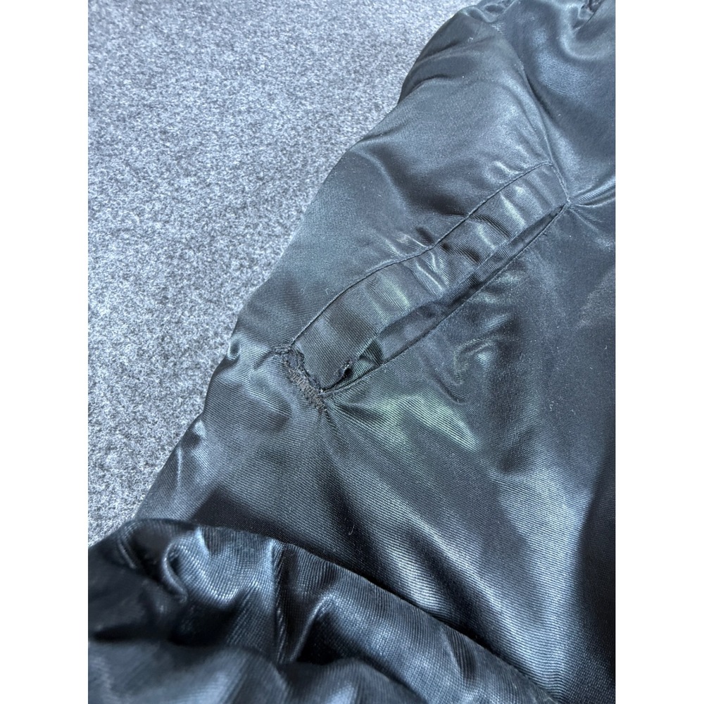 VTG 80s Oakland Raiders Starter NFL Pro Line Black Satin Bomber Jacket Large - Picture 11 of 12
